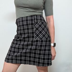 VINTAGE  Le Chateau Plaid Mini Skirt